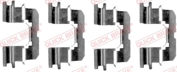 QUICK BRAKE 1091227 - Accessory Kit for disc brake Pads autospares.lv