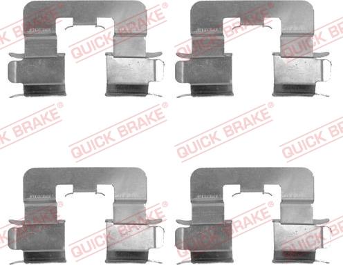 QUICK BRAKE 1091741 - Accessory Kit for disc brake Pads autospares.lv