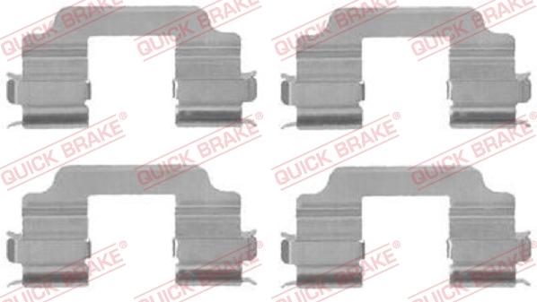 QUICK BRAKE 109-1709 - Accessory Kit for disc brake Pads autospares.lv