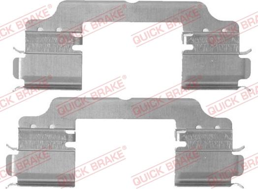 QUICK BRAKE 109-1716-1 - Accessory Kit for disc brake Pads autospares.lv