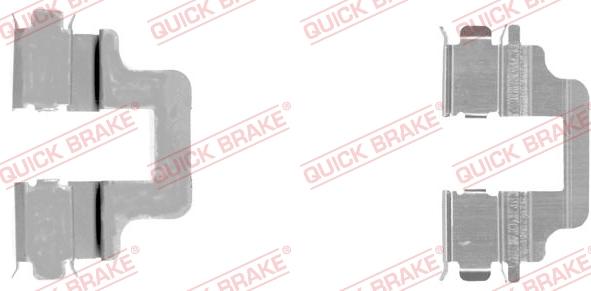 QUICK BRAKE 109-1731-1 - Accessory Kit for disc brake Pads autospares.lv