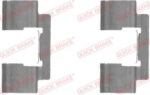 QUICK BRAKE 109-1732-1 - Accessory Kit for disc brake Pads autospares.lv