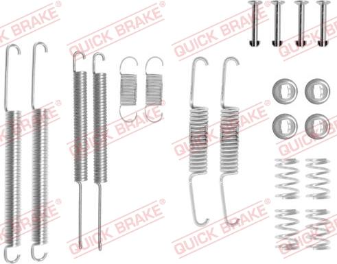 QUICK BRAKE 1050598 - Accessory Kit, brake shoes autospares.lv