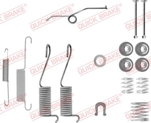 QUICK BRAKE 105-0697-1L - Accessory Kit, brake shoes autospares.lv