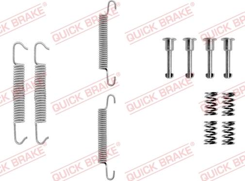 QUICK BRAKE 1050621 - Accessory Kit, parking brake shoes autospares.lv