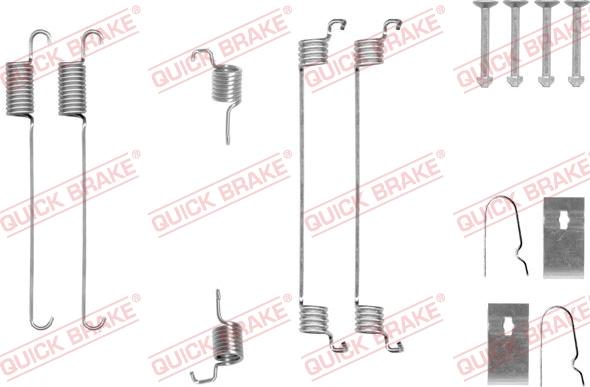 QUICK BRAKE 105-0007 - Accessory Kit, brake shoes autospares.lv