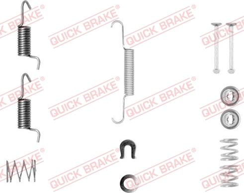 QUICK BRAKE 105-0010-1 - Accessory Kit, parking brake shoes autospares.lv