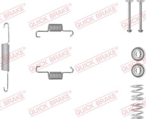 QUICK BRAKE 105-0011-1 - Accessory Kit, parking brake shoes autospares.lv