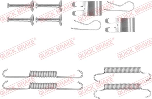 QUICK BRAKE 1050013 - Accessory Kit, parking brake shoes autospares.lv