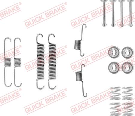 QUICK BRAKE 105-0012 - Accessory Kit, brake shoes autospares.lv