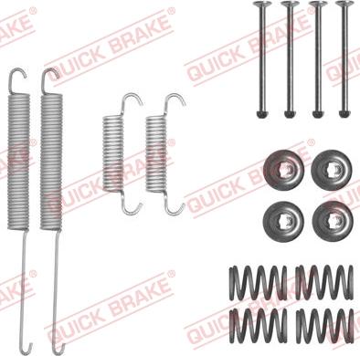 QUICK BRAKE 105-0026 - Accessory Kit, brake shoes autospares.lv