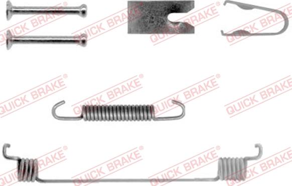 QUICK BRAKE 10507941R - Accessory Kit, brake shoes autospares.lv