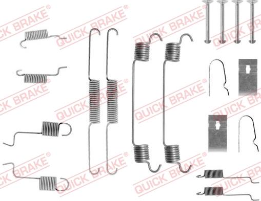 QUICK BRAKE 105-0742 - Accessory Kit, brake shoes autospares.lv