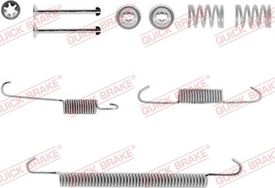 QUICK BRAKE 105-0707-1 - Accessory Kit, brake shoes autospares.lv