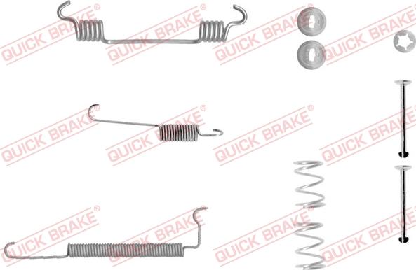 QUICK BRAKE 105-0710-1 - Accessory Kit, brake shoes autospares.lv