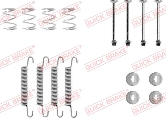 QUICK BRAKE 1050711 - Accessory Kit, parking brake shoes autospares.lv