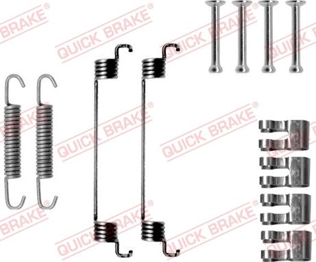 QUICK BRAKE 1050783 - Accessory Kit, brake shoes autospares.lv