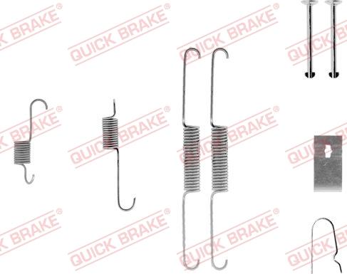 QUICK BRAKE 105-0782-1 - Accessory Kit, brake shoes autospares.lv