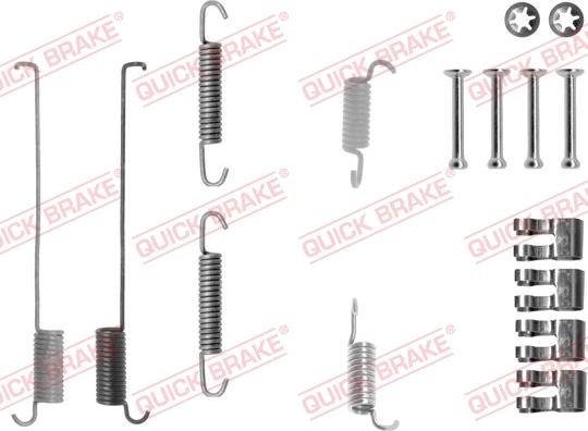 QUICK BRAKE 105-0739 - Accessory Kit, brake shoes autospares.lv