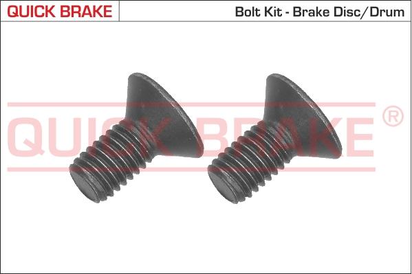 QUICK BRAKE 11665K - Screw Set, brake disc autospares.lv