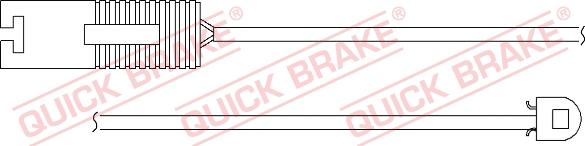 QUICK BRAKE WS 0150 A - Warning Contact, brake pad wear autospares.lv