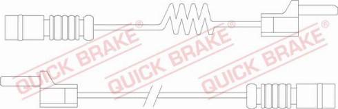 QUICK BRAKE WS 0169 A - Warning Contact, brake pad wear autospares.lv