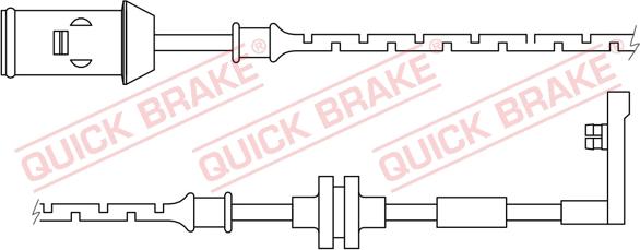 QUICK BRAKE WS 0165 A - Warning Contact, brake pad wear autospares.lv