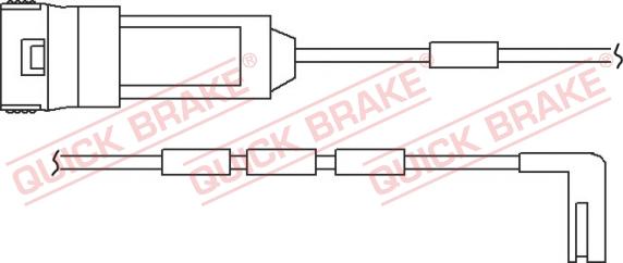 QUICK BRAKE WS 0124 A - Warning Contact, brake pad wear autospares.lv