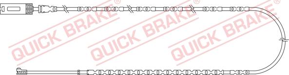 QUICK BRAKE WS 0355 A - Warning Contact, brake pad wear autospares.lv