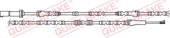 QUICK BRAKE WS 0304 B - Warning Contact, brake pad wear autospares.lv