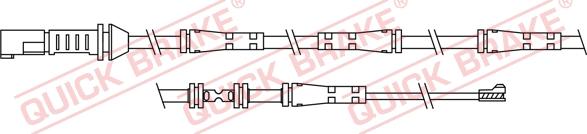 QUICK BRAKE WS 0305 A - Warning Contact, brake pad wear autospares.lv