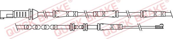 QUICK BRAKE WS 0306 A - Warning Contact, brake pad wear autospares.lv