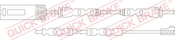 QUICK BRAKE WS 0317 A - Warning Contact, brake pad wear autospares.lv