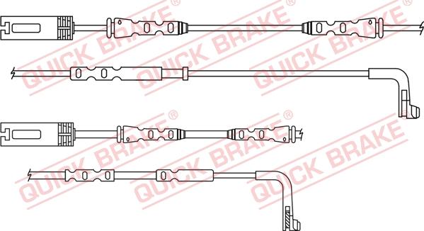 QUICK BRAKE WS 0381 A - Warning Contact, brake pad wear autospares.lv