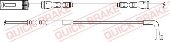 QUICK BRAKE WS 0381 B - Warning Contact, brake pad wear autospares.lv