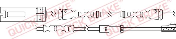 QUICK BRAKE WS 0324 B - Warning Contact, brake pad wear autospares.lv