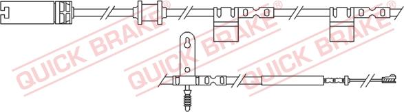 QUICK BRAKE WS 0299 A - Warning Contact, brake pad wear autospares.lv