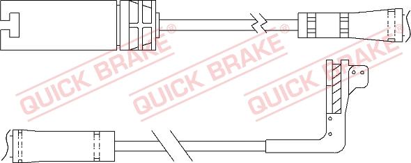 QUICK BRAKE WS 0295 A - Warning Contact, brake pad wear autospares.lv