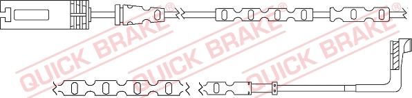 QUICK BRAKE WS 0296 A - Warning Contact, brake pad wear autospares.lv