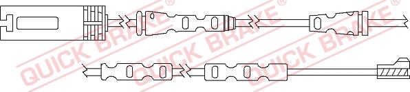 QUICK BRAKE WS 0293 A - Warning Contact, brake pad wear autospares.lv