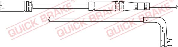 QUICK BRAKE WS 0249 A - Warning Contact, brake pad wear autospares.lv