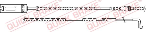 QUICK BRAKE WS 0259 A - Warning Contact, brake pad wear autospares.lv