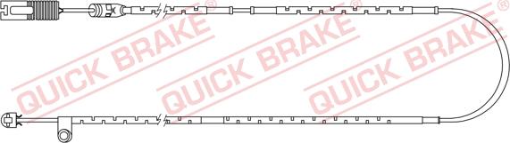 QUICK BRAKE WS 0254 A - Warning Contact, brake pad wear autospares.lv