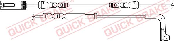 QUICK BRAKE WS 0250 A - Warning Contact, brake pad wear autospares.lv