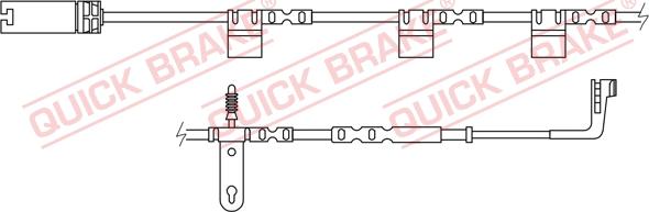 QUICK BRAKE WS 0267 A - Warning Contact, brake pad wear autospares.lv