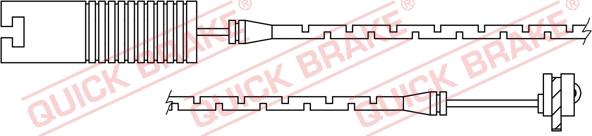 QUICK BRAKE WS 0205 A - Warning Contact, brake pad wear autospares.lv