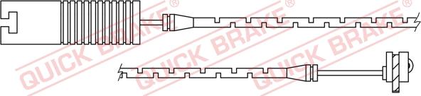 QUICK BRAKE WS 0205 B - Warning Contact, brake pad wear autospares.lv
