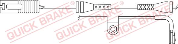 QUICK BRAKE WS 0202 A - Warning Contact, brake pad wear autospares.lv