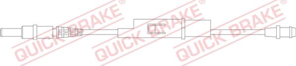 QUICK BRAKE WS 0207 B - Warning Contact, brake pad wear autospares.lv