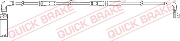 QUICK BRAKE WS 0219 A - Warning Contact, brake pad wear autospares.lv